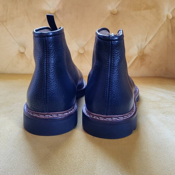 Lemaire black pebble leather ankle boots - size 36 - Large fit - Picture 4 of 9